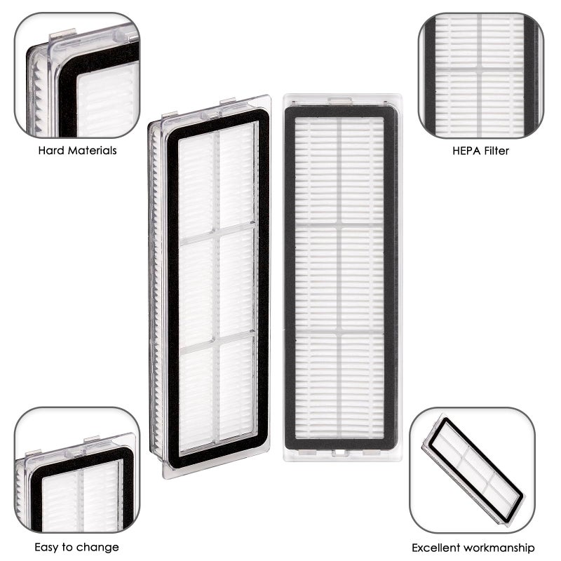 CHAIN PEAK (8 Pieces) HEPA Filters for Dreame L10s Ultra, L10s Pro, L10 Ultra, Z10 Pro, S10, S10 PRO, S10 PLUS, B101CN, 1C, W10, X10+, L10 + plus, Z10 pro, D10 PLUS, Replacement Filters, Canister Upright Filter - Image 3